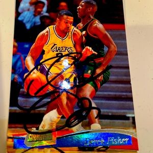 Autographed Derek Fisher Rookie Card